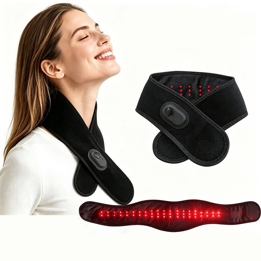 Neck Massager with Red Light Therapy